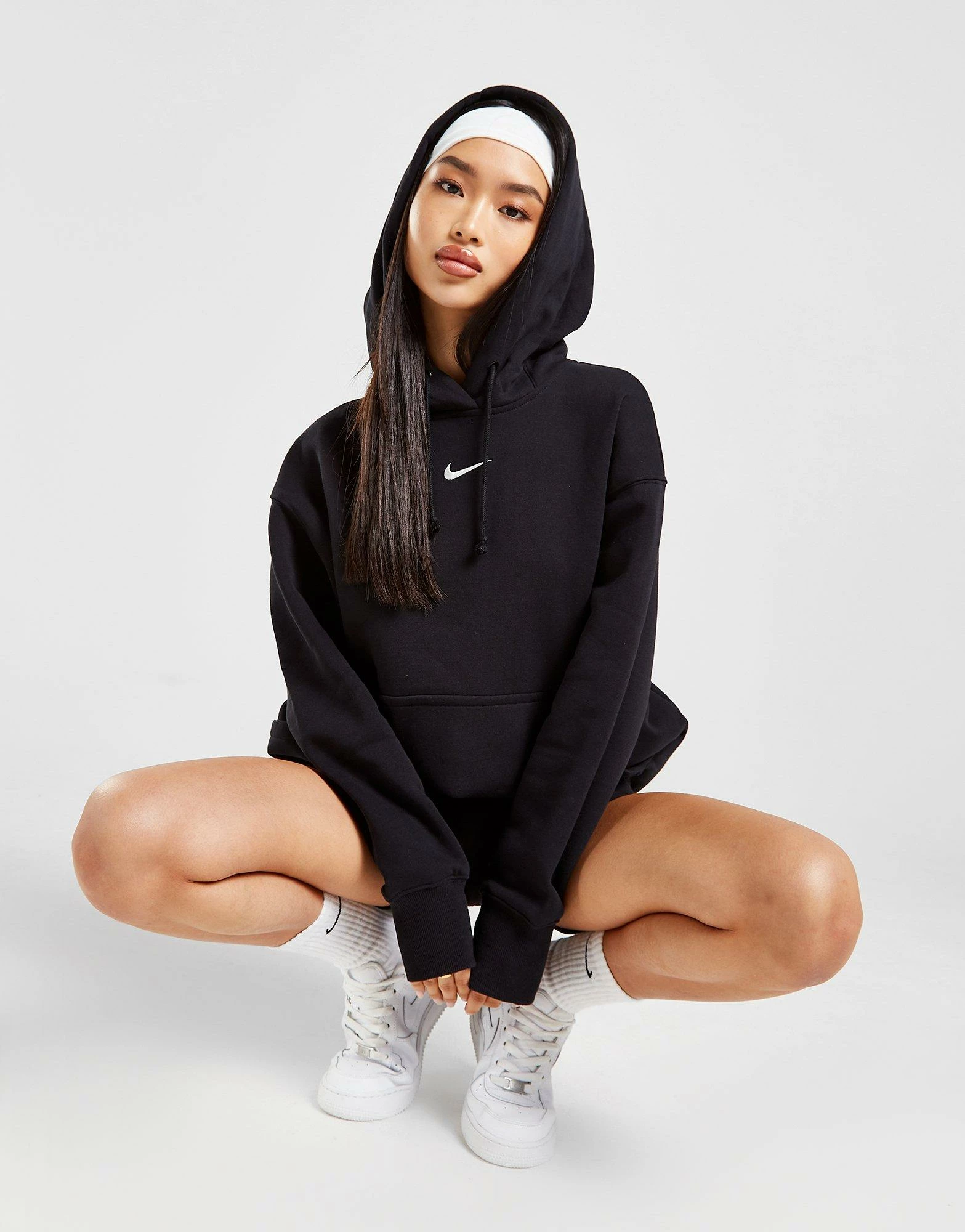 Nike Trend Oversized Hoodie Sort