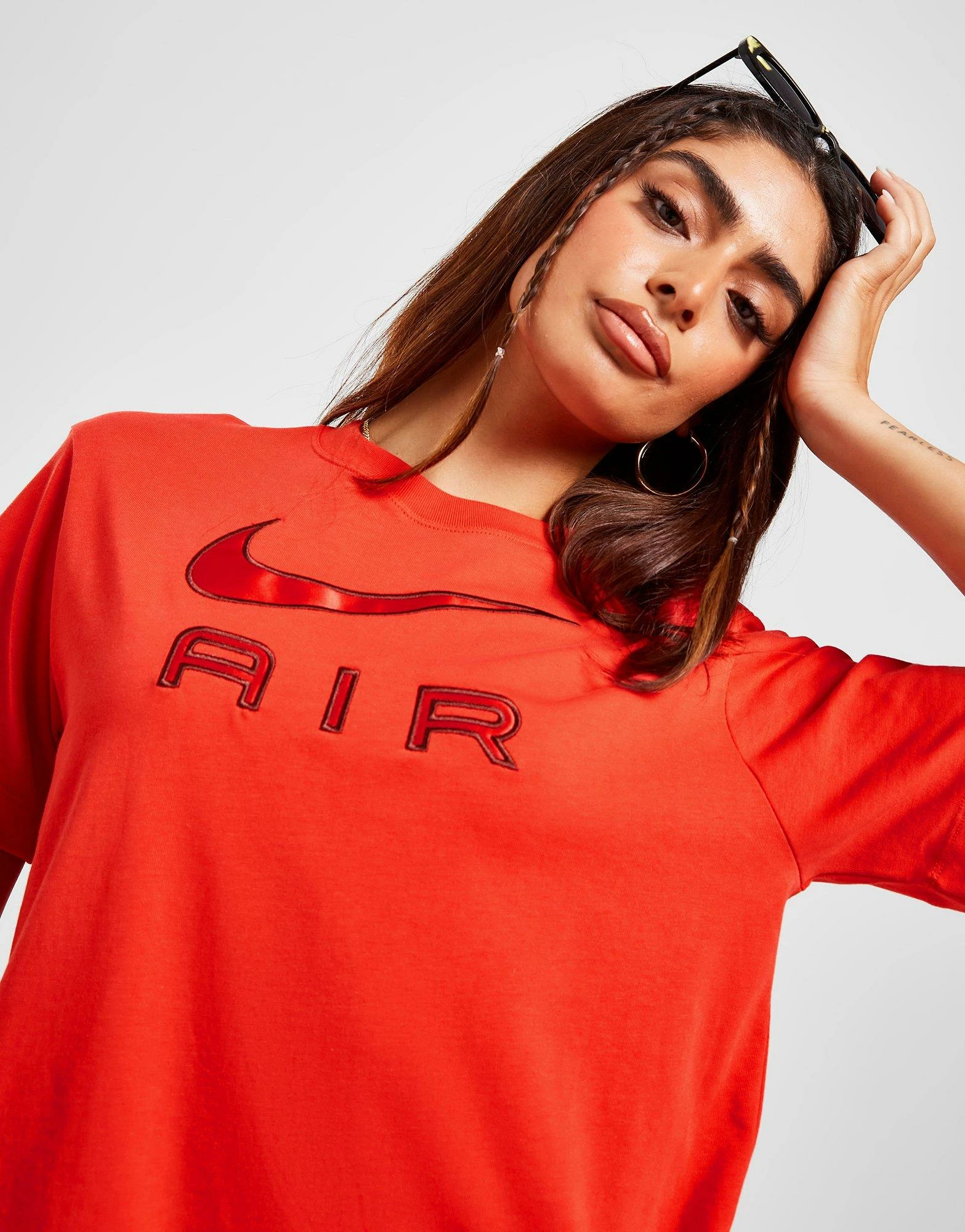 Nike Air Boyfriend T-Shirt Dame Orange - Billede 4