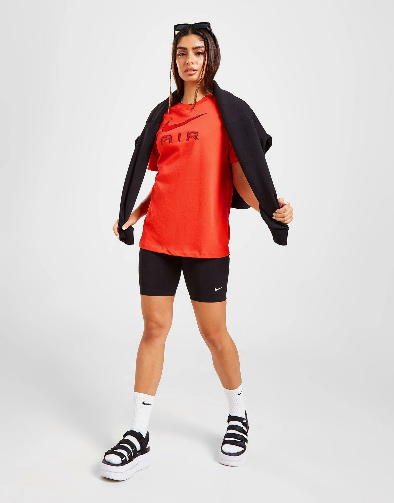 Nike Air Boyfriend T-Shirt Dame Orange - Billede 5