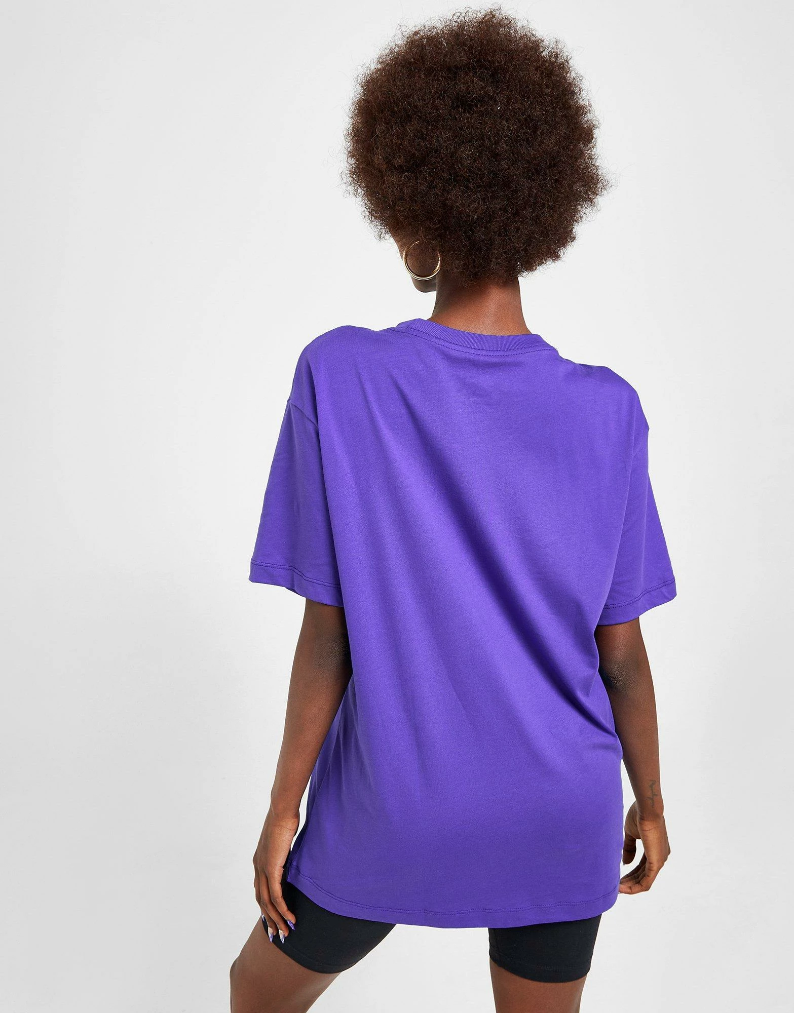 Nike Essential Logo Boyfriend T-Shirt Dame Blå - Billede 4