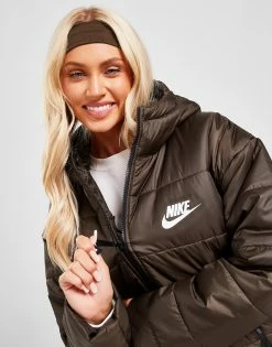 Nike Swoosh Parka Jakke Dame Brun