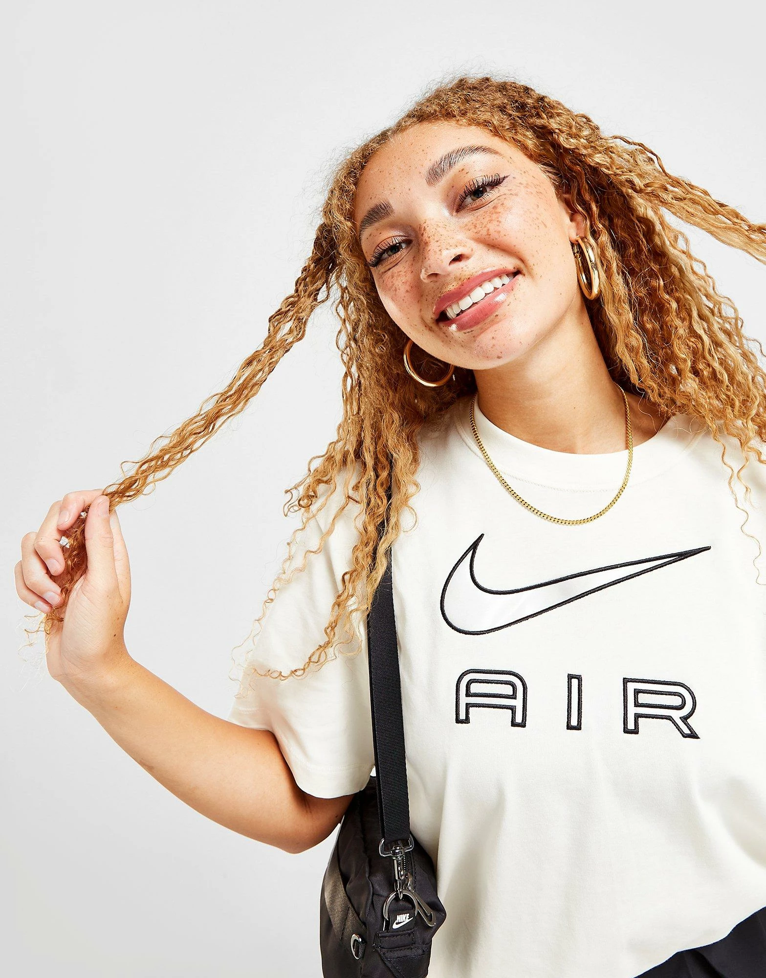 Nike Air Boyfriend T-Shirt Dame Hvid - Billede 3