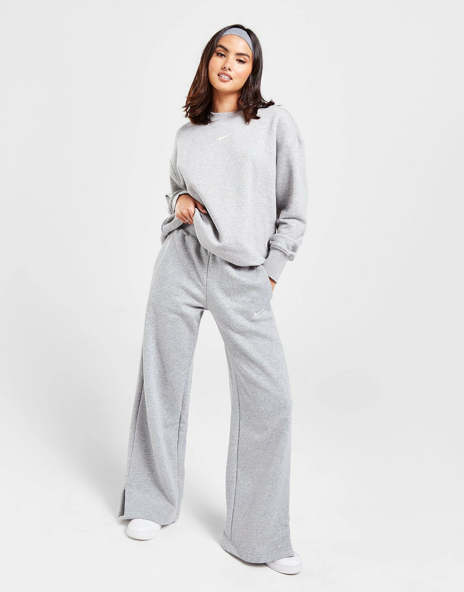 Nike Phoenix Fleece Oversized Crew Sweatshirt Women's Grå - Billede 5