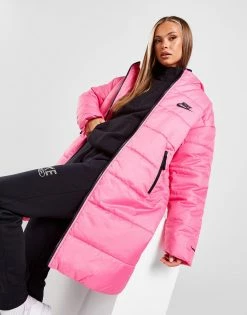 Nike Swoosh Parka Jakke Dame Pink