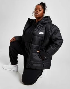 Nike Plus Size Swoosh Jacket Sort
