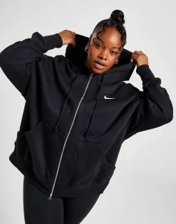 Nike Plus Size Phoenix Oversized Full Zip Hoodie Sort