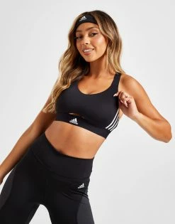 Adidas Hyperglam 3-Stripes Sports Bra Sort