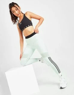 Adidas Hyperglam 3-Stripes Tights Grøn