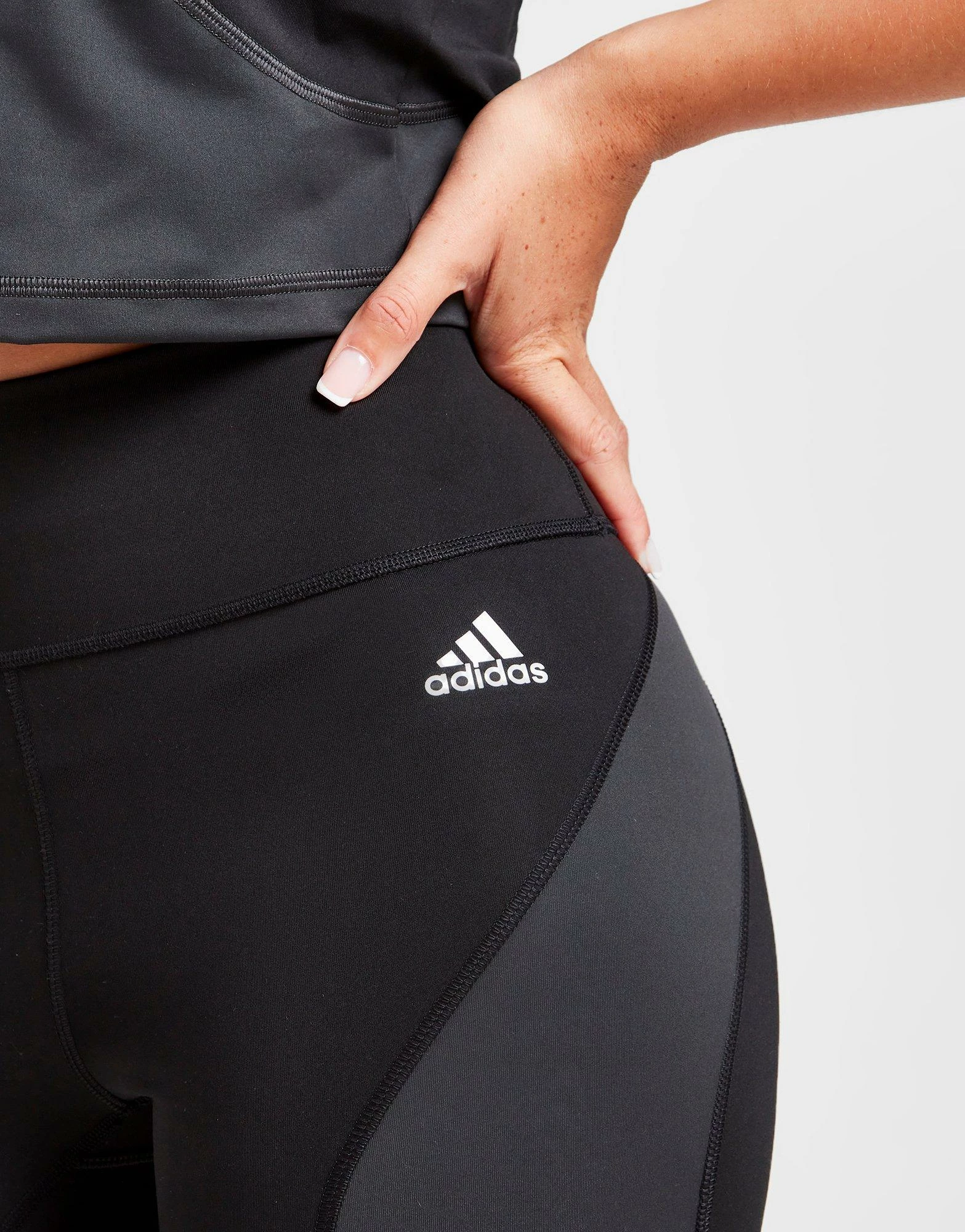 Adidas HIIT Colour Block Tights Sort - Billede 4