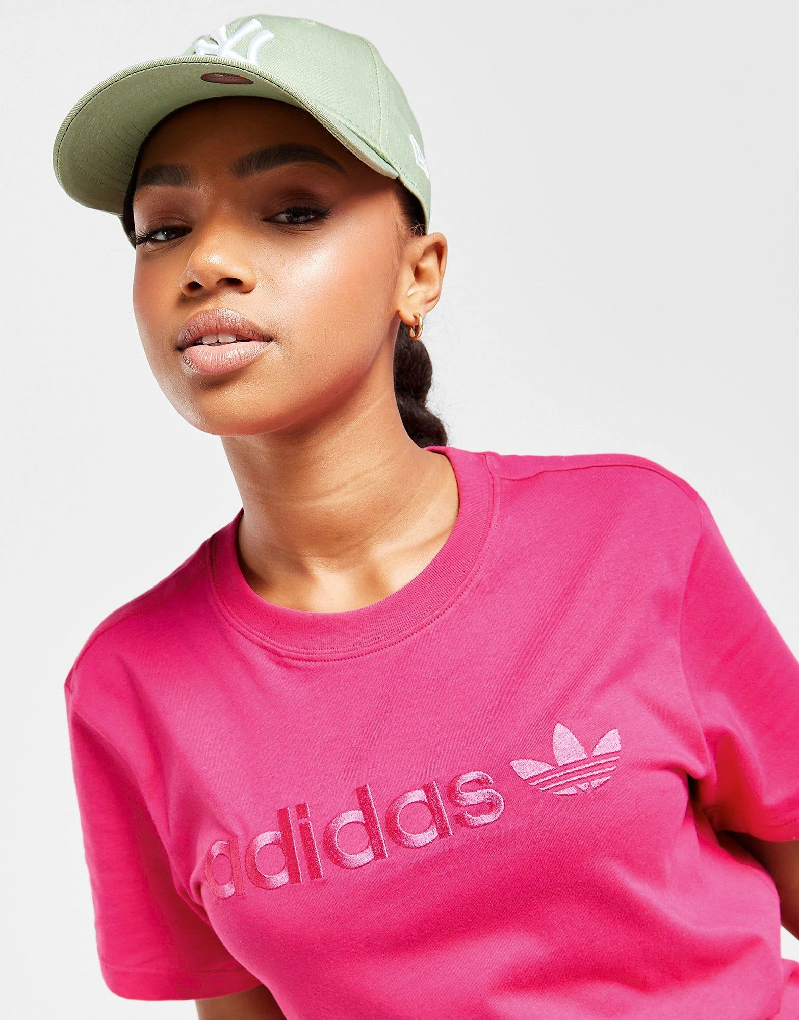 Adidas Originals Embroidered Boyfriend T-Shirt Pink - Billede 2