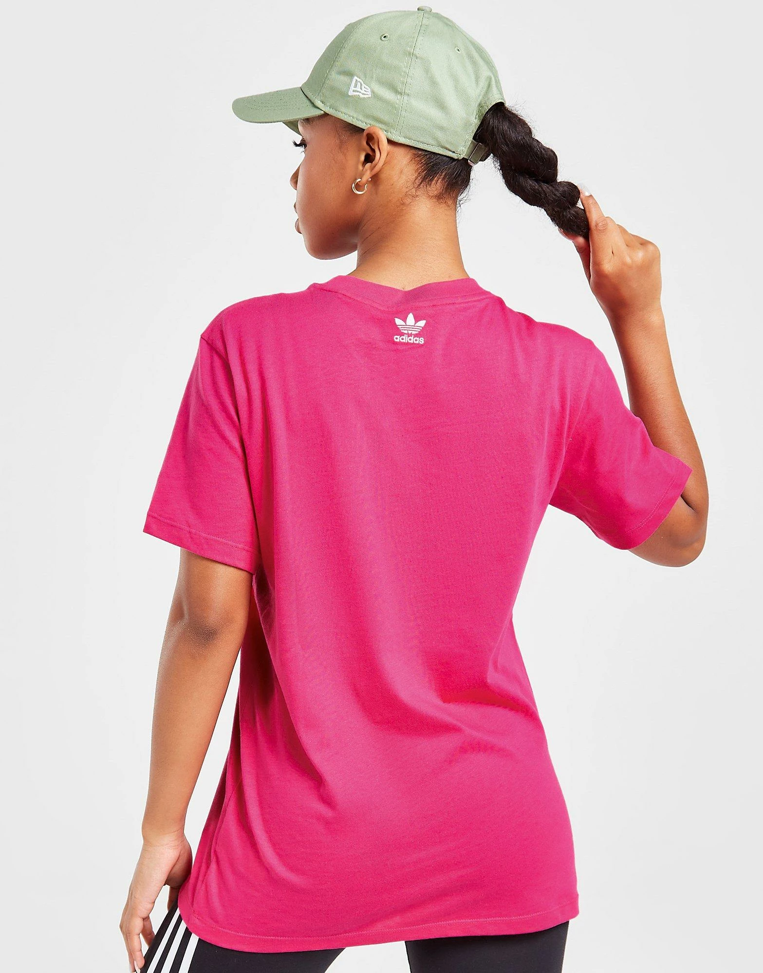 Adidas Originals Embroidered Boyfriend T-Shirt Pink - Billede 5