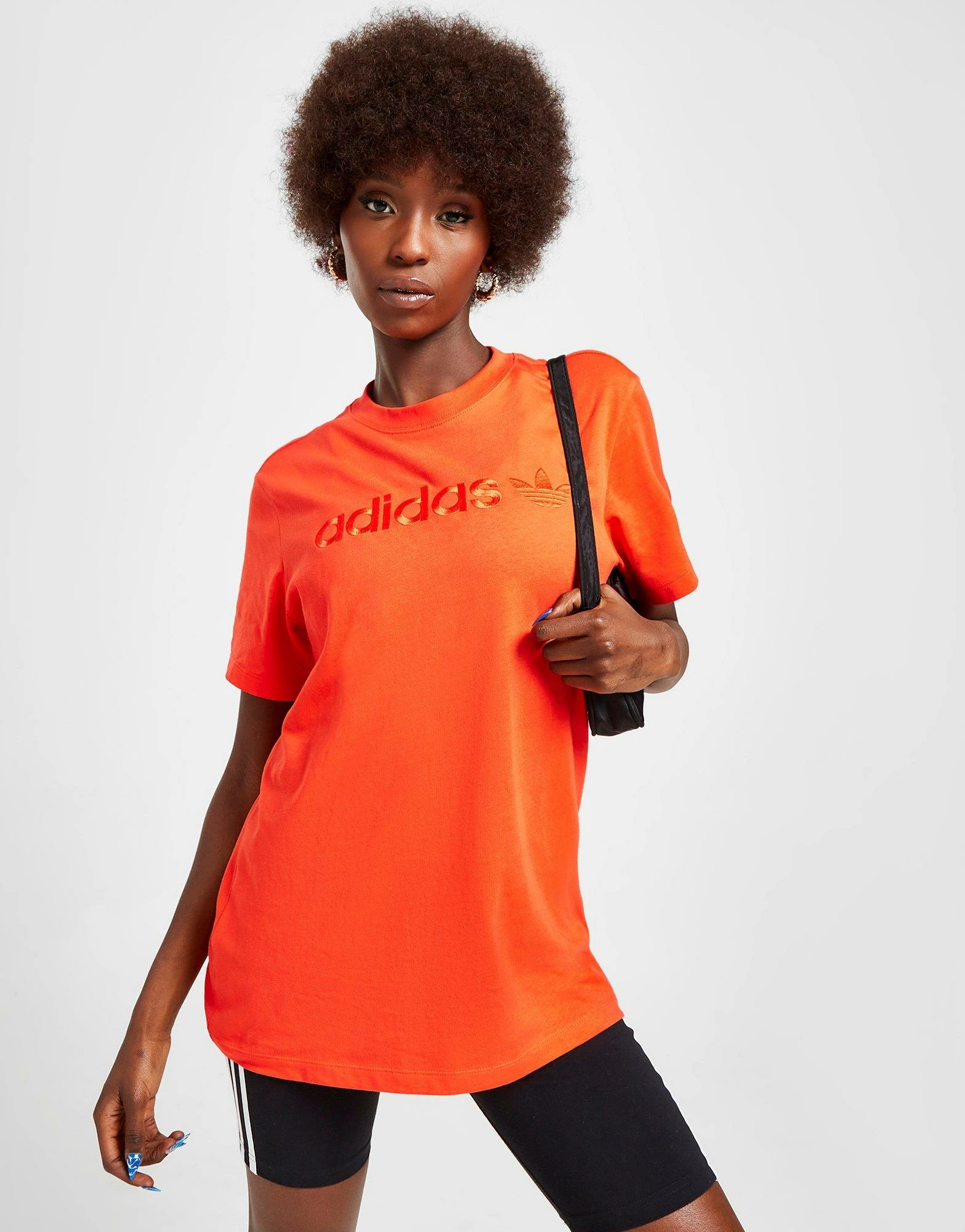 Adidas Originals Embroidered Boyfriend T-Shirt Orange - Billede 2
