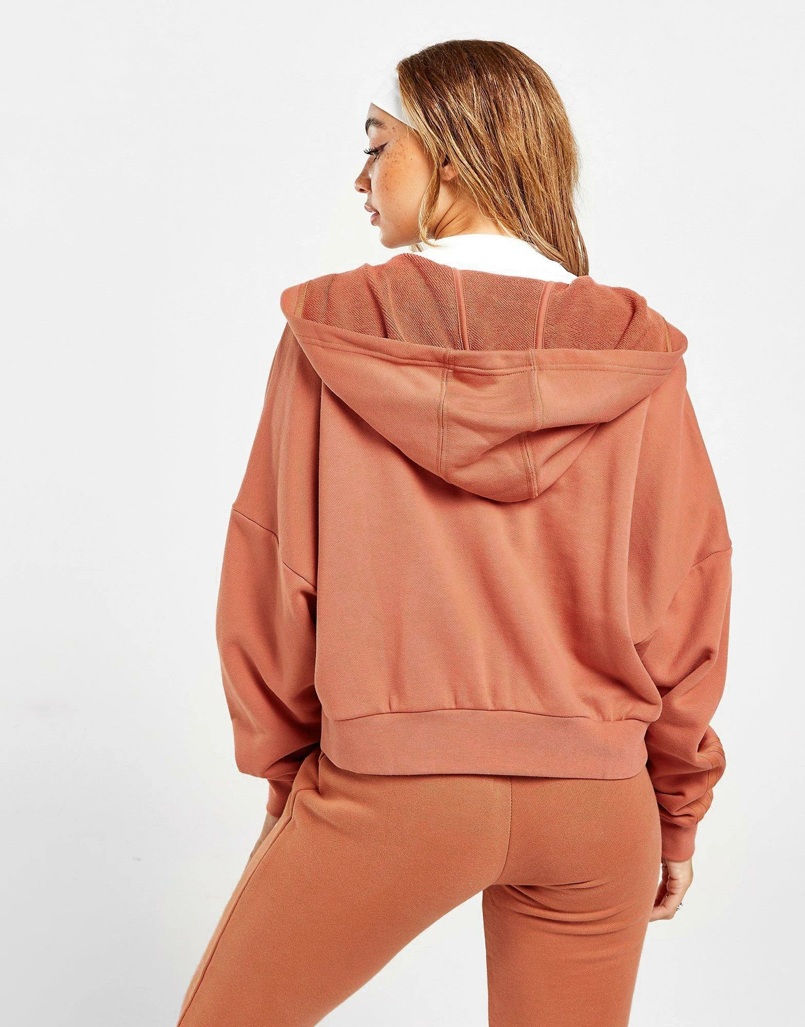 Adidas Originals 3-Stripes Full Zip Hættetrøje Pink - Billede 4