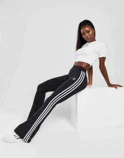 Adidas Originals 3-Stripes Flare Leggings Dame Sort