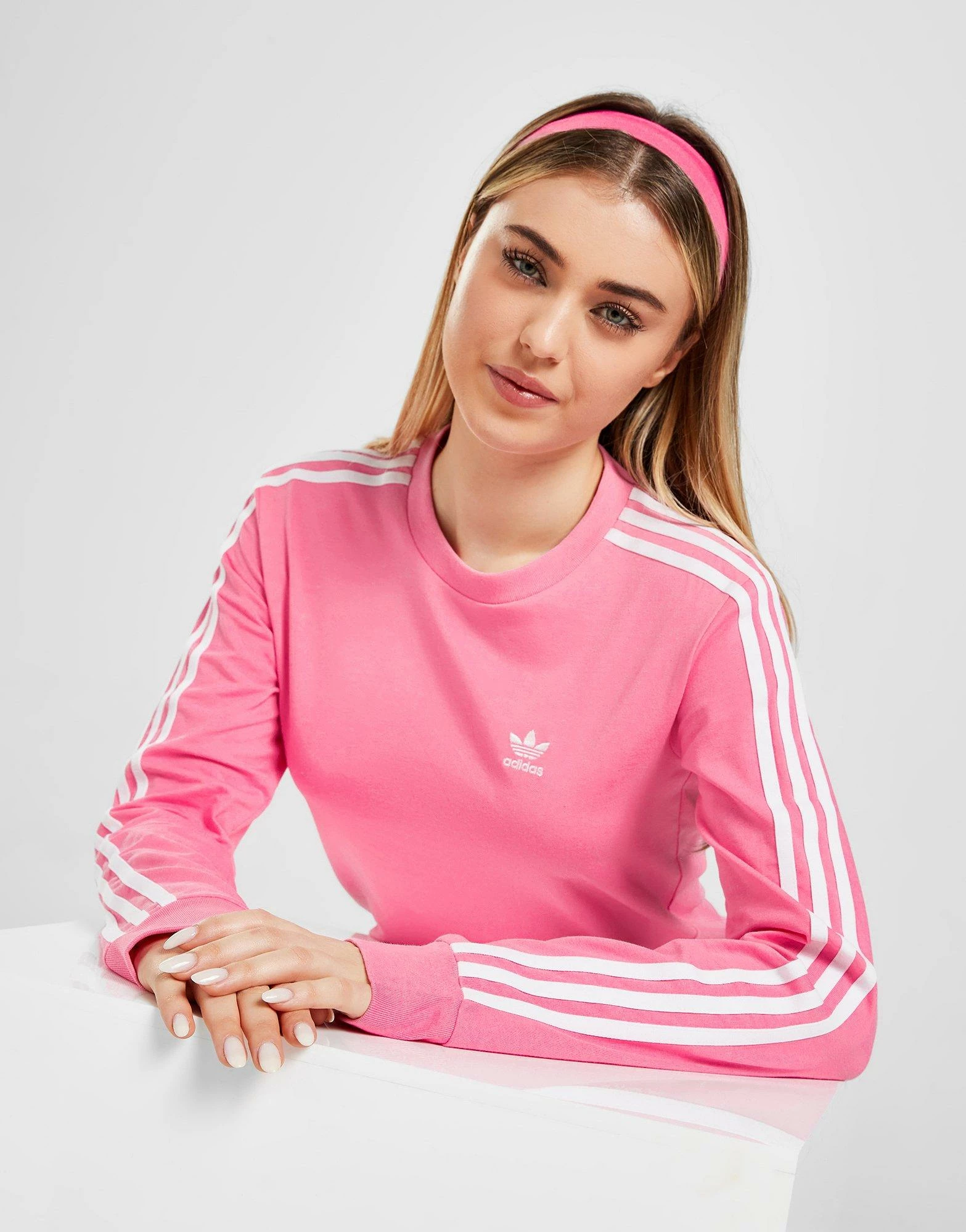 Adidas Originals 3-Stripes California T-Shirt Dame Pink
