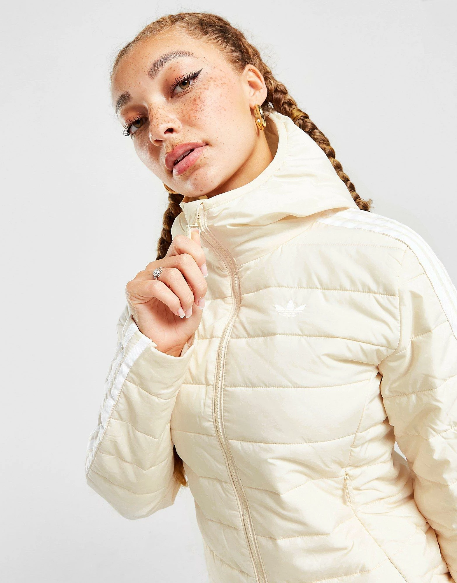 Adidas Originals Slim Jacket Hvid - Billede 5