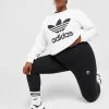 Adidas Originals Plus Size Trefoil Essential Rib Leggings Dame Sort