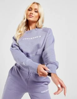Converse Wordmark Crew Sweatshirt Lilla -Pink Soda Sport shop jd 559553 c
