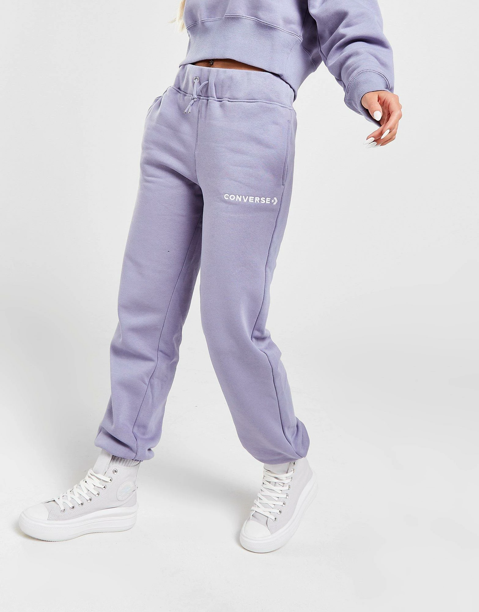 Converse Wordmark Joggers Lilla - Billede 3