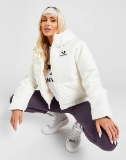 Converse Star Chevron Puffer Jacket Hvid