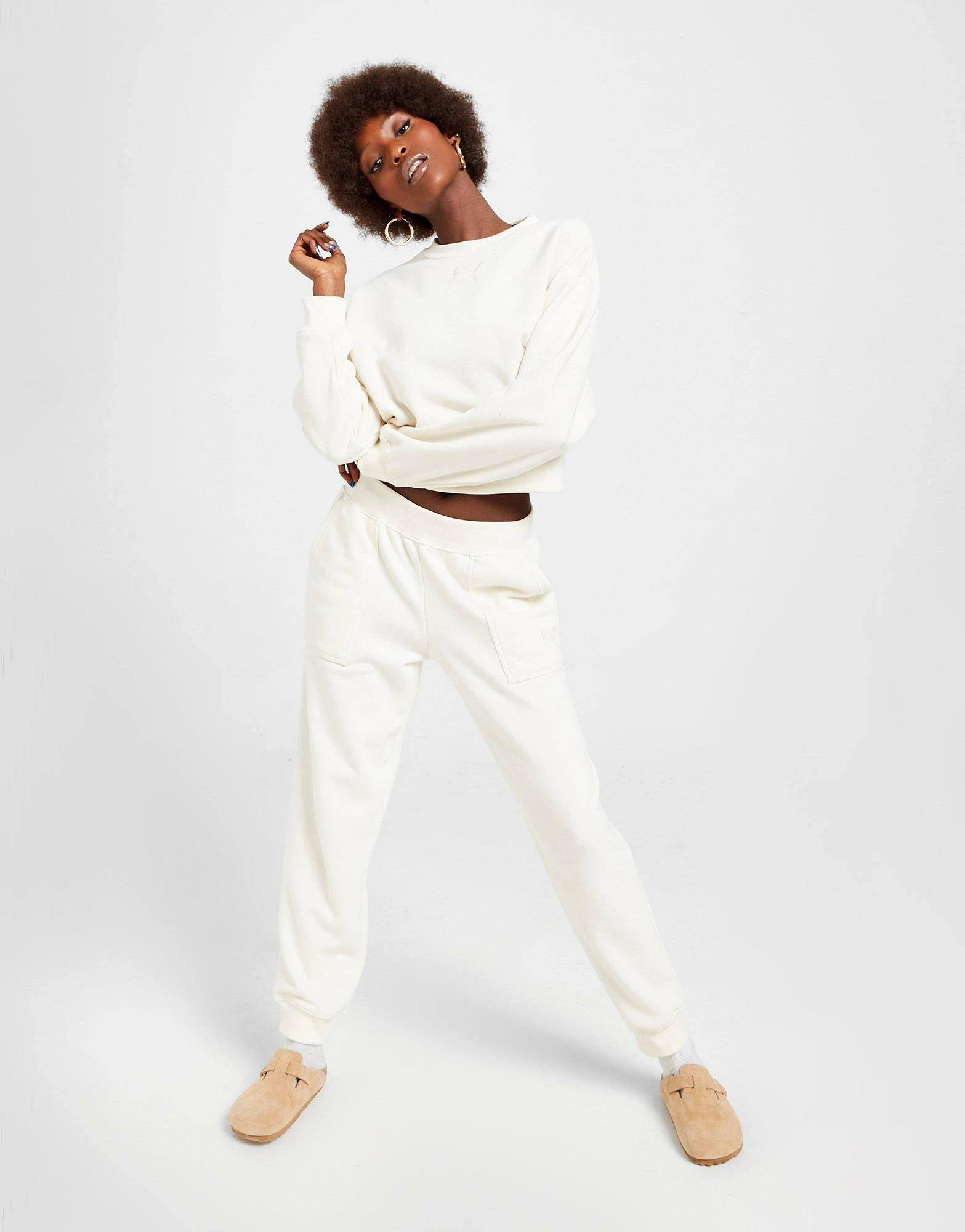 Puma Crew Tracksuit Hvid - Billede 2