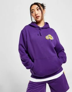 New Era NBA Los Angeles Lakers Back Graphic Hoodie Lilla