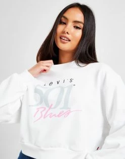 Levi's 501 Crop Trøje Levi's Dame Hvid