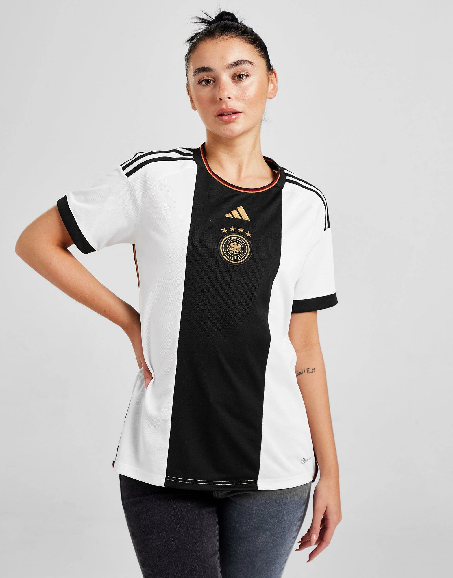 Adidas Germany 2022 Home Shirt Women's Hvid - Billede 4