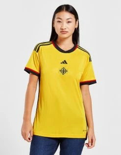 Adidas Northern Ireland 2022 Away Shirt Women's Gul