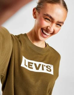 Levi's Boxtab Sweatshirt Dame Grøn