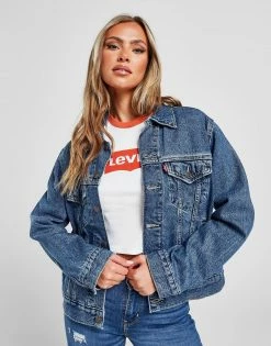 LEVI'S Boyfriend Denim Jacket Blå