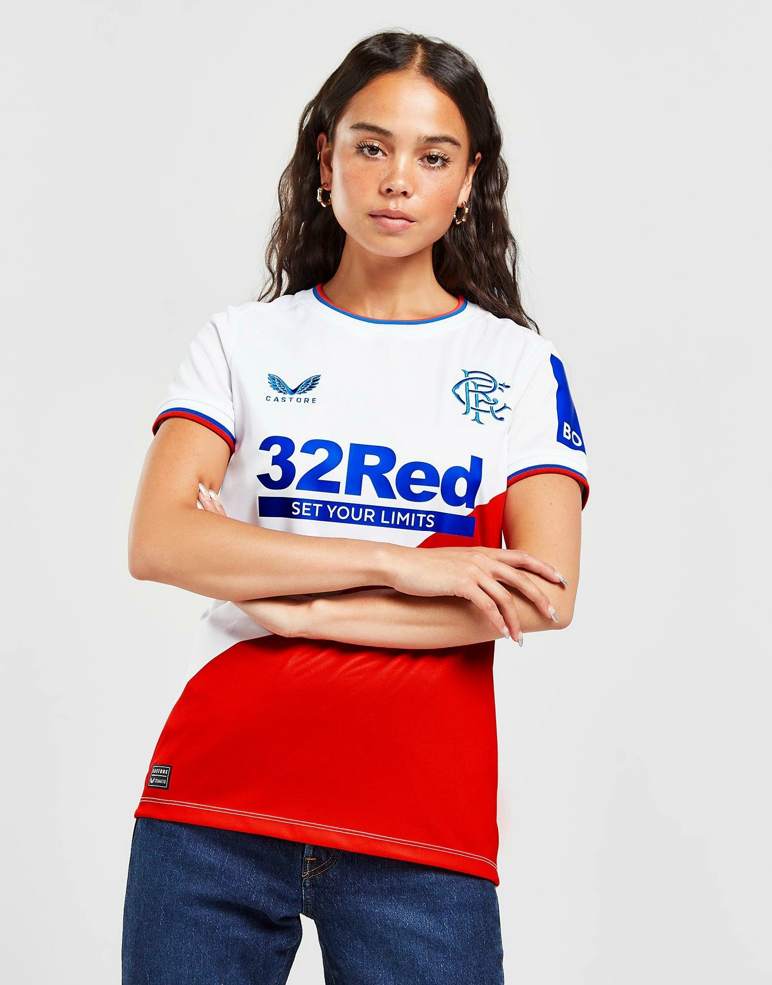 Castore Rangers FC 2022/23 Away Shirt Women's Hvid
