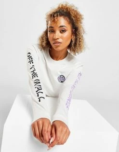 Vans Arm Graphic Langærmet T-Shirt Dame Hvid