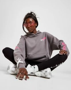 Supply & Demand Graffiti Overhead Hoodie Grå