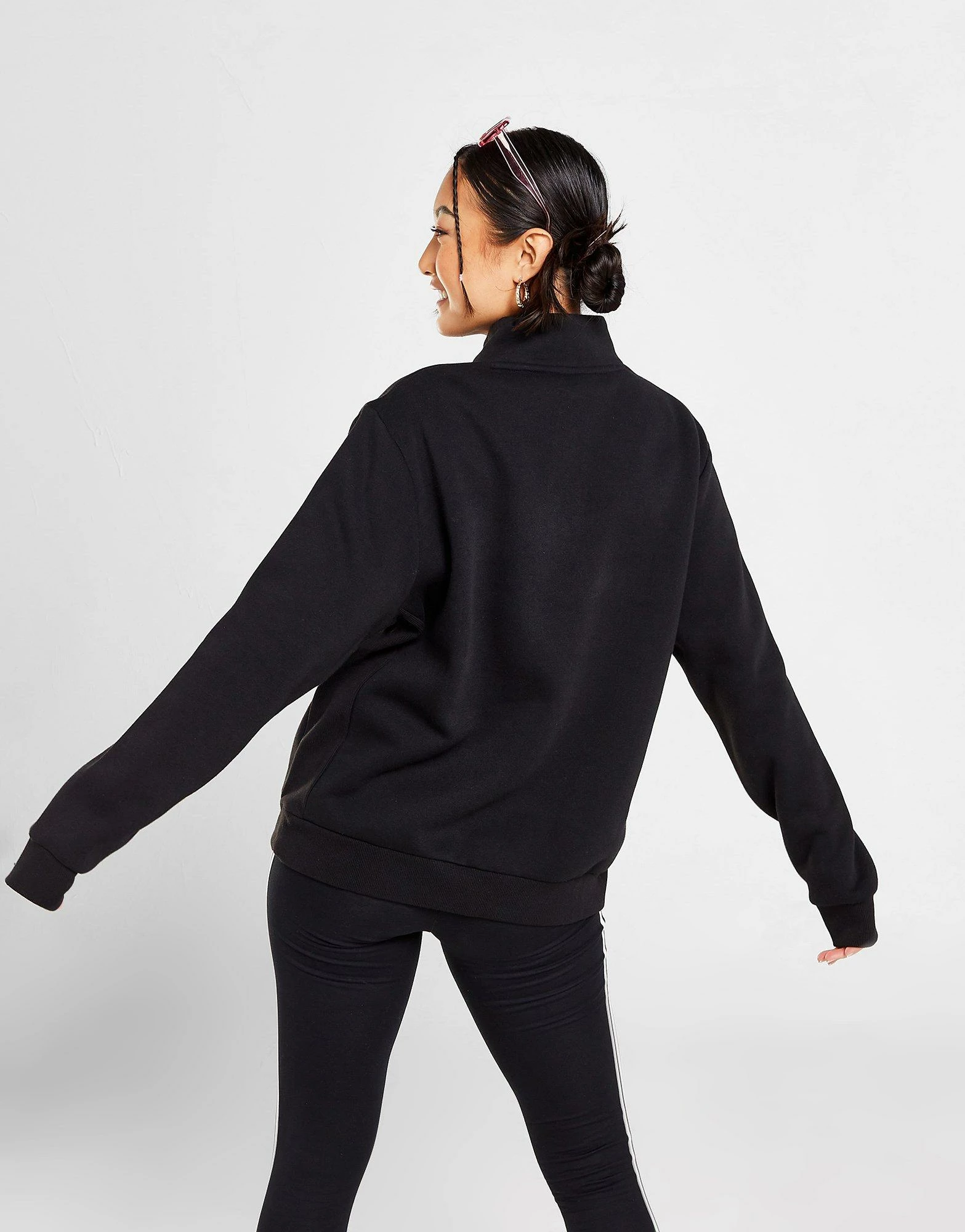 Fila Stripe 1/4 Zip Sweatshirt Sort - Billede 5