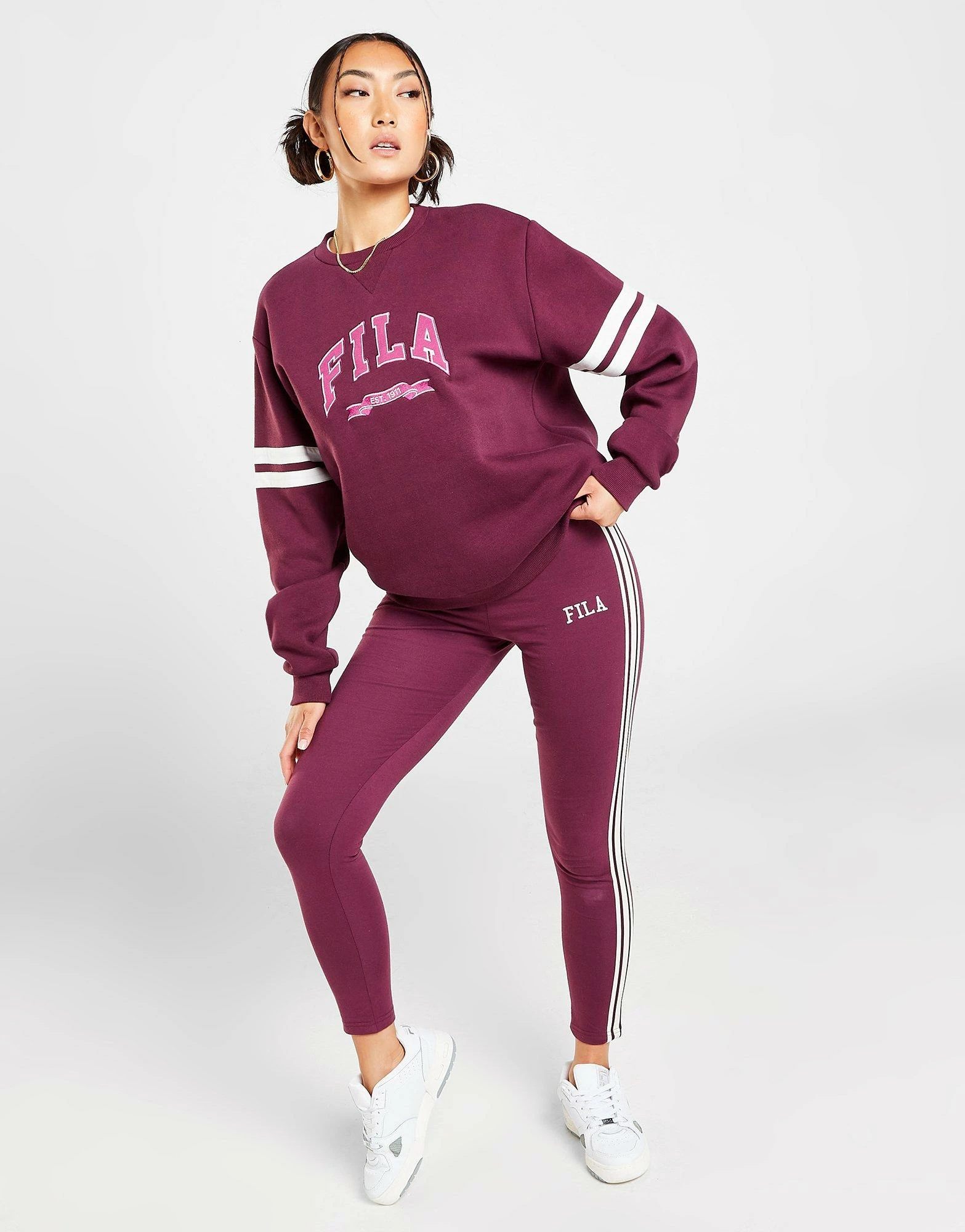 Fila Varsity Crew Sweatshirt Lilla 6 Fila Varsity Crew Sweatshirt Lilla - Billede 4