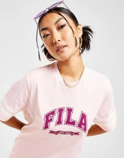 Fila Varsity Boyfriend T-Shirt Pink