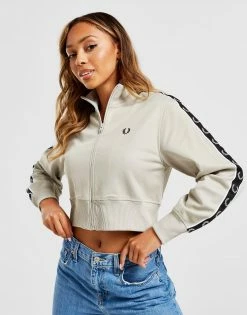 Fred Perry Tape Track Top Beige