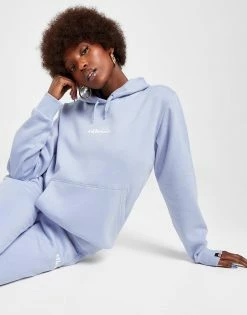 Ellesse Logo Overhead Hoodie Blå