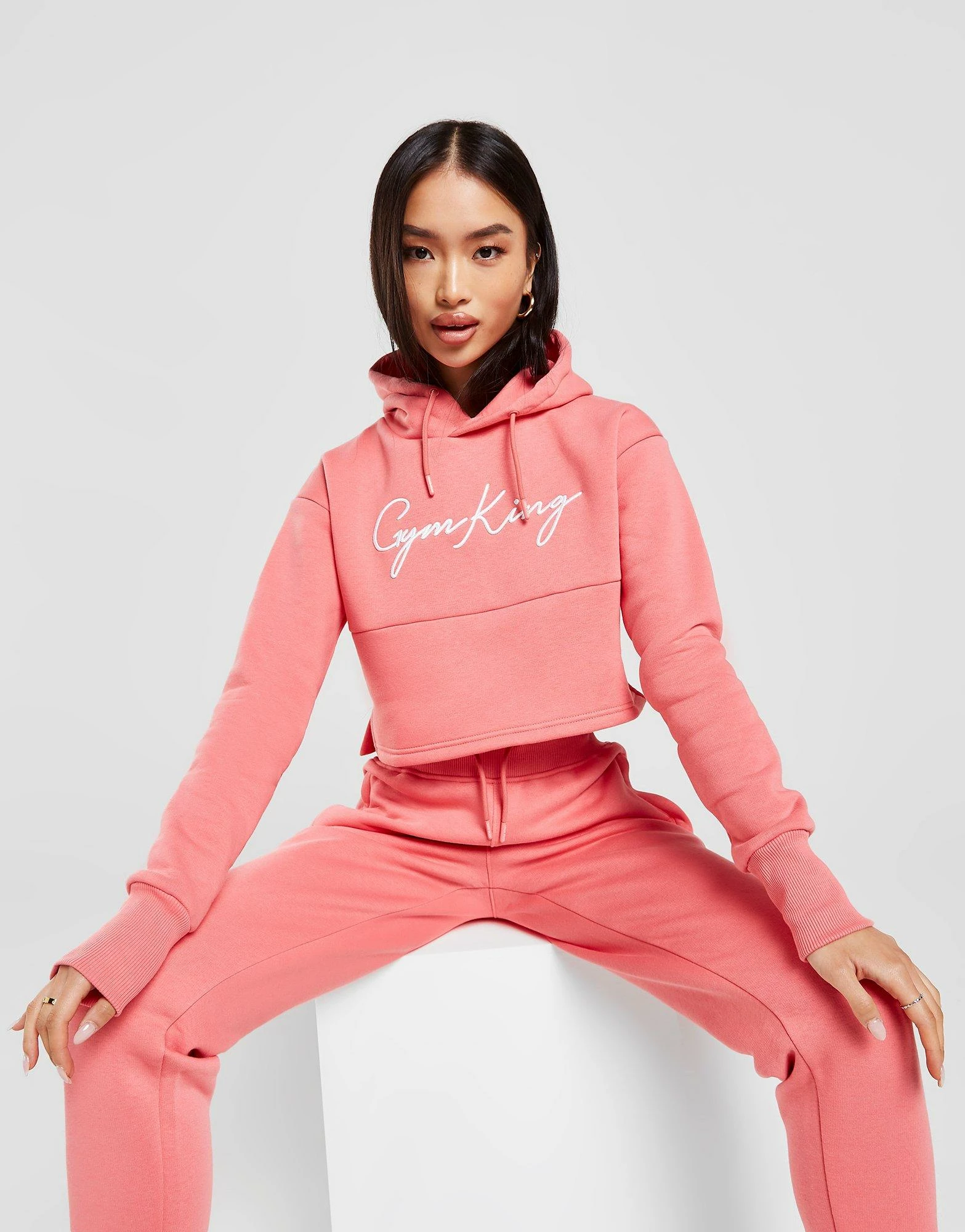 Gym King Sky Hoodie Pink