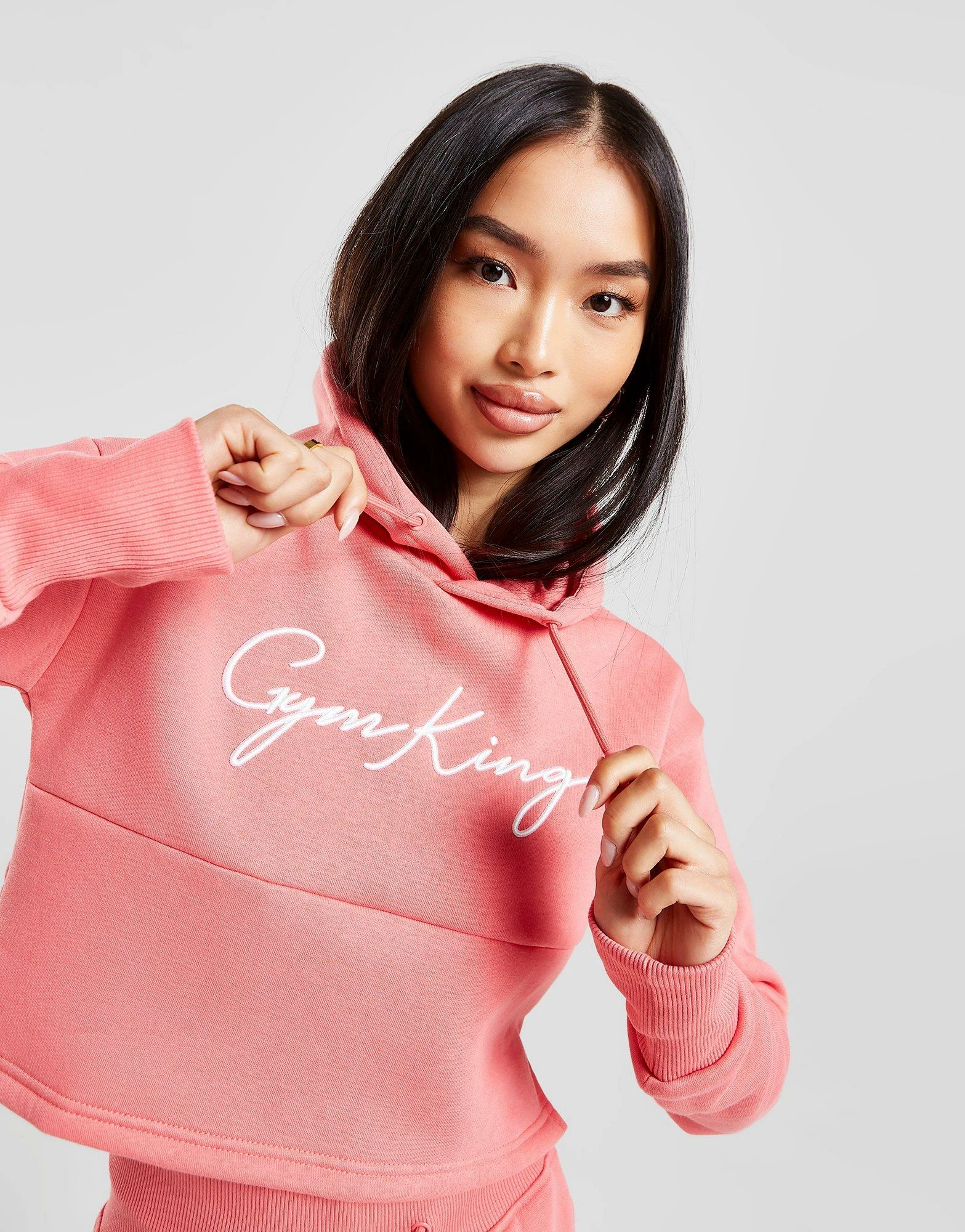 Gym King Sky Hoodie Pink - Billede 4