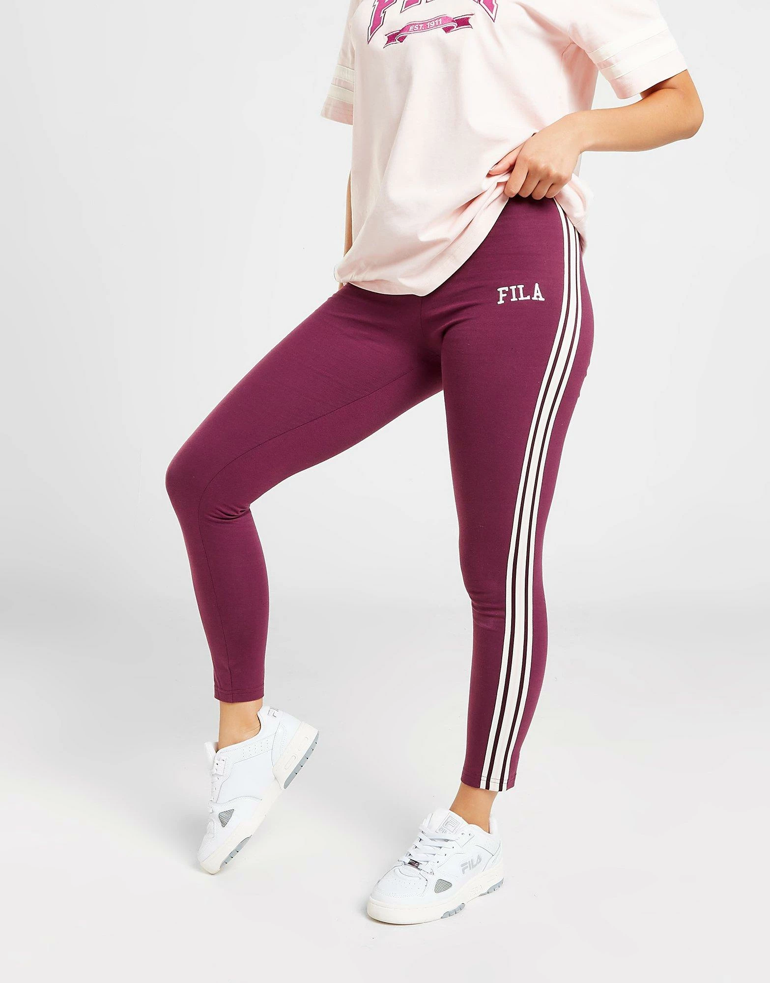 Fila Stripe Leggings Lilla - Billede 2