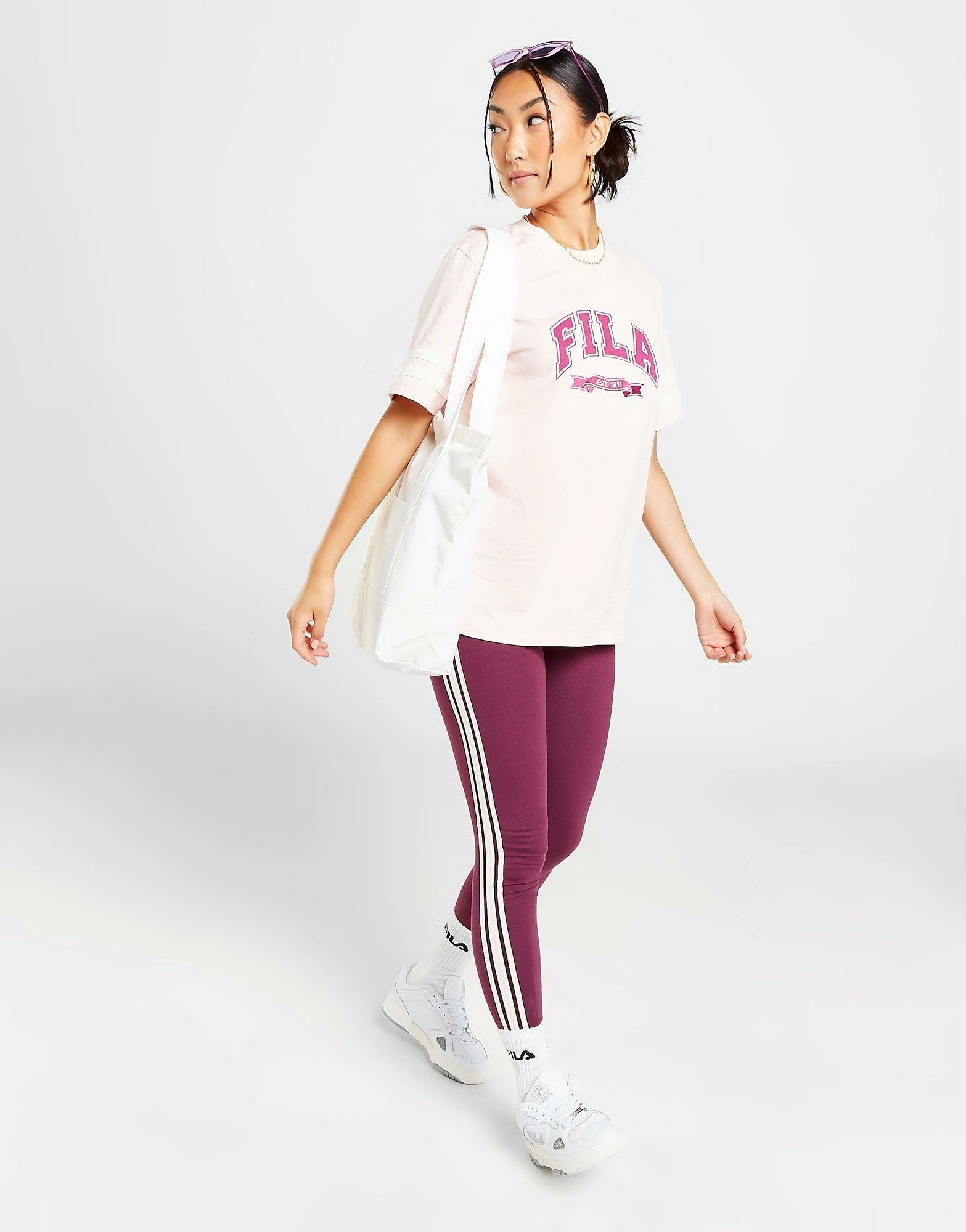 Fila Stripe Leggings Lilla - Billede 3