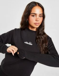Ellesse Logo Crew Sweatshirt Sort