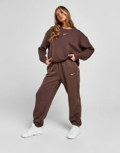 Nike Phoenix Fleece Oversized Sweatpants Women's Brun -Pink Soda Sport shop jd 593829 c