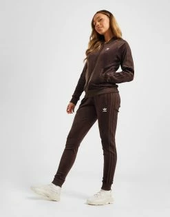 Adidas Originals Velour 3-Stripes Track Pants Brun