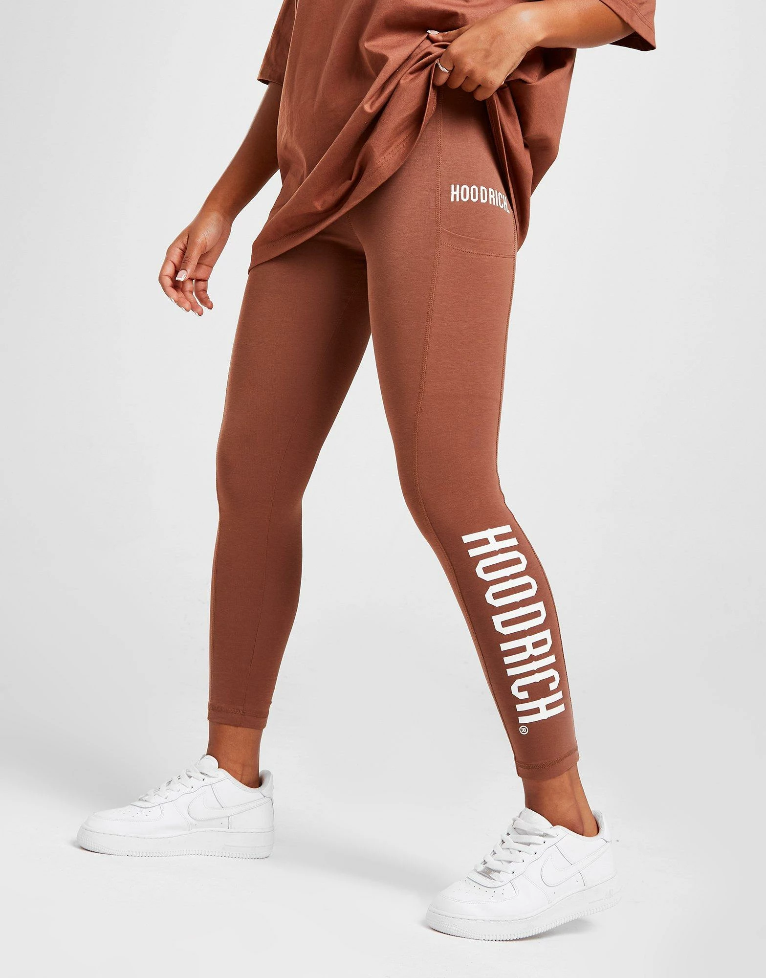 Hoodrich Intel Pocket Leggings Brun - Billede 2