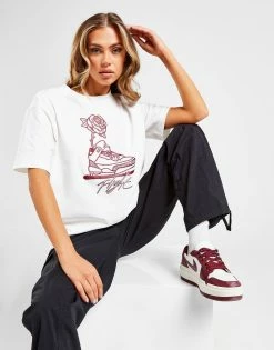Jordan Flight Rose T-Shirt Hvid
