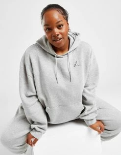 Jordan Plus Size Essentail Hoodie Grå