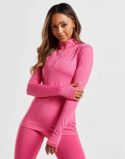 Pink Soda Sport Core 1/4 Zip Top Pink